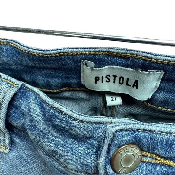 PISTOLA - EC raw hem straight cropped jeans size 27 - Picture 2 of 3